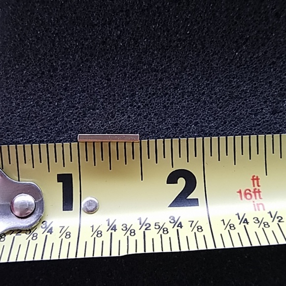 RESTOCKED!  Minimalist Gold Tone Bar Earrings - Picture 2 of 3